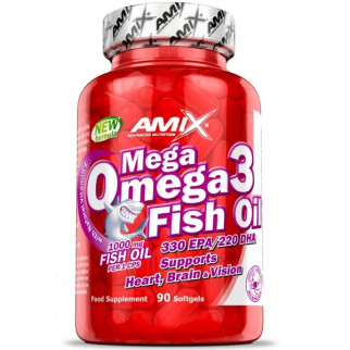 Омега для спорту Amix Nutrition Mega Omega 3 Fish Oil 1000 mg 90 Softgels - Інтернет-магазин спільних покупок ToGether