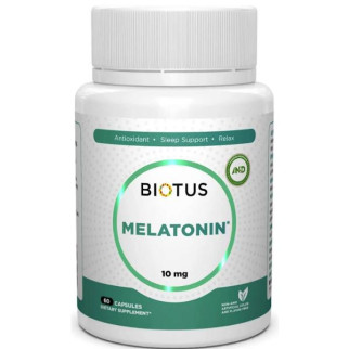 Мелатонін для сну Biotus Melatonin 10 mg 60 Caps BIO-530449 - Інтернет-магазин спільних покупок ToGether