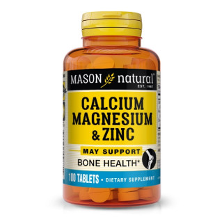 Мультимінеральний комплекс Mason Natural Calcium Magnesium & Zinc 100 Tabs - Інтернет-магазин спільних покупок ToGether