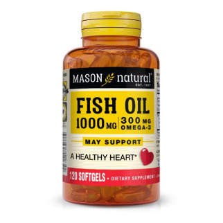 Омега 3 Mason Natural Fish Oil 1000 mg Omega 300 mg 120 Caps - Інтернет-магазин спільних покупок ToGether