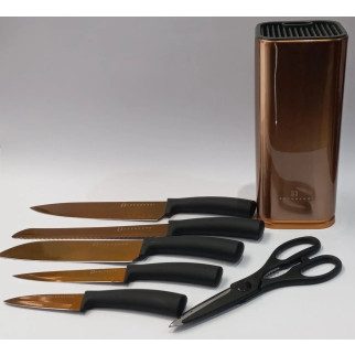 Набір кухонних ножів Edenberg EB-11026-Bronze 7 предметів бронзовий - Інтернет-магазин спільних покупок ToGether