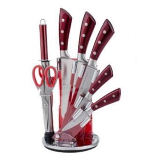 Набір кухонних ножів Edenberg EB-3619-Red 9 предметів червоний - Інтернет-магазин спільних покупок ToGether