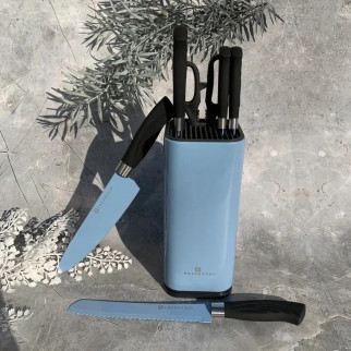 Набір ножів Edenberg EB-11027-Blue 7 предметів блакитний - Інтернет-магазин спільних покупок ToGether