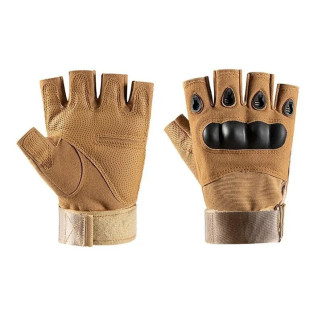 Чоловічі рукавиці без пальців колір пісок напівпальці військові Спецназ або велоспорт - Інтернет-магазин спільних покупок ToGether
