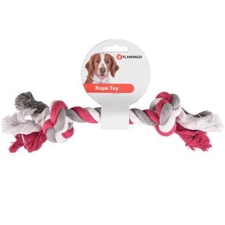 Іграшка для собак Flamingo Cotton Bone 2 Knots, 43 см - Інтернет-магазин спільних покупок ToGether