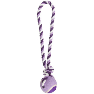 Іграшка для собак Flamingo Cotton Rope With Tennis Ball, 40 см - Інтернет-магазин спільних покупок ToGether