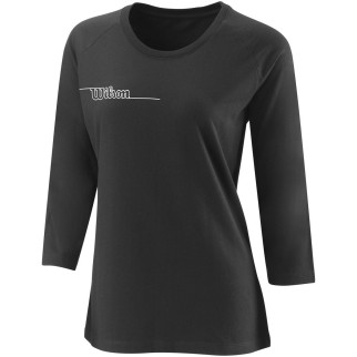 Жіночий Лонгслів Wilson TEAM II 3/4 SLEEVE TCH TE Чорний M (WRA795601 M) - Інтернет-магазин спільних покупок ToGether