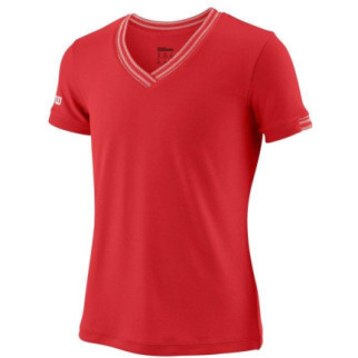 Дитяча Футболка Wilson jr team V-neck Червоний 128-140 (WRA770102 128-140) - Інтернет-магазин спільних покупок ToGether