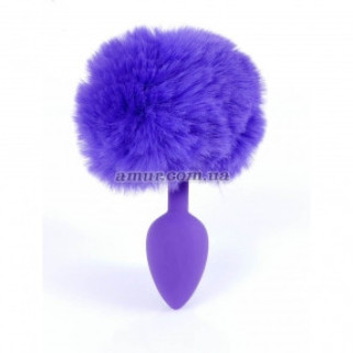 Анальна пробка Jawellery Silikon Bunny Tail Purple - Інтернет-магазин спільних покупок ToGether
