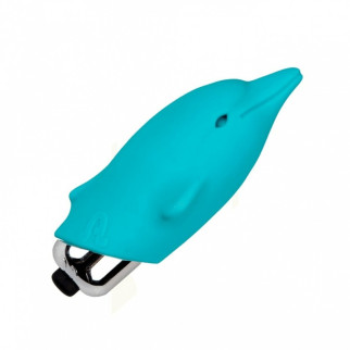 Міні-вібратор у вигляді дельфінчика, блакитний, Adrien Lastic Pocket Vibe Flippy Blue, 7,5 х 2,5 см - Інтернет-магазин спільних покупок ToGether