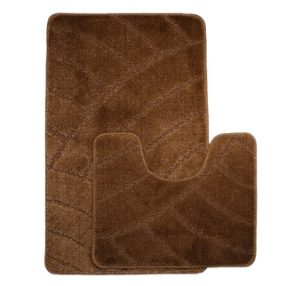 Набір килимків для ванної 2шт 55*90см+45*55см мікс 184 темно-коричневий ELIF - Інтернет-магазин спільних покупок ToGether
