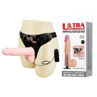 Страпон — Ultra Passionate Harness Vibrating, 16.5 см 18+ - Інтернет-магазин спільних покупок ToGether