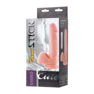 Вібратор - RealStick Elite Suction cup based vibrator, 7 speeds, TPR, 17 cm, 3xAAA 18+ - Інтернет-магазин спільних покупок ToGether