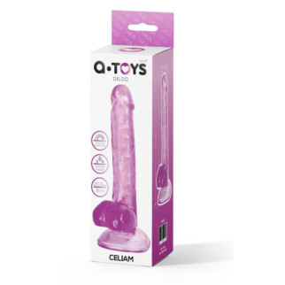 Фалоімітатор - Realistic dildo A-Toys by TOYFA Celiam, TPE, purple, 20.5 cm  18+ - Інтернет-магазин спільних покупок ToGether