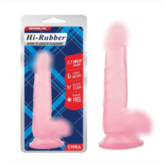 Фалоімітатор - Hi-Rubber 7.7" Dildo Pink  18+ - Інтернет-магазин спільних покупок ToGether