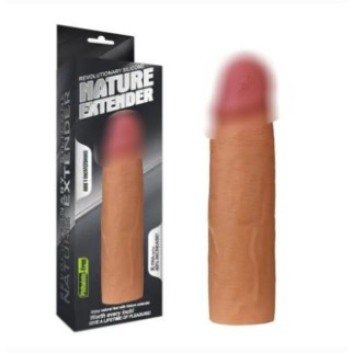 Насадка на член — Revolutionary Silicone Nature Extender Add 1" Flesh 18+ - Інтернет-магазин спільних покупок ToGether