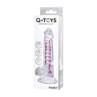 Фалоімітатор - Flexible dildo A-Toys Paret, transparent, 18 cm  18+ - Інтернет-магазин спільних покупок ToGether