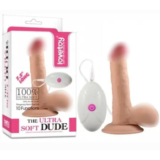 Реалістичний вібратор - The Ultra Soft Dude Vibrating 7.5"  18+ - Інтернет-магазин спільних покупок ToGether