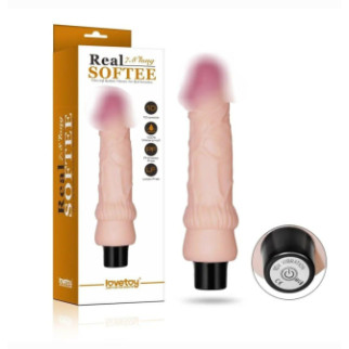 Реалістичний вібратор - Real Softee Vibrator 7,8"  18+ - Інтернет-магазин спільних покупок ToGether