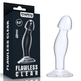 Анальна пробка - Flawless Clear Prostate Plug 6.5" Clear 18+ - Інтернет-магазин спільних покупок ToGether