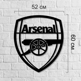 Футбольна емблема на стіну Арсенал, великий дерев'яний логотип футбольного клубу, подарунок футбольному фанату - Інтернет-магазин спільних покупок ToGether