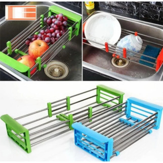 Кухонна складна полиця Kitchen Drain Shelf Rack багатофункціональна сушарка для посуду sale - Інтернет-магазин спільних покупок ToGether
