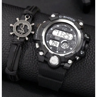 Стильний чоловічий спортивний годинник + кожаний браслет sale - Інтернет-магазин спільних покупок ToGether