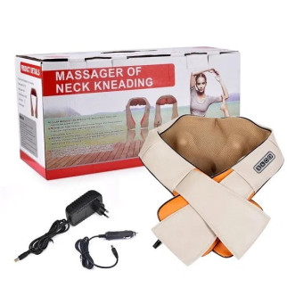 Роликовий масажер для шиї плечей і спини з прогрівом Massager of Neck Kneading - Інтернет-магазин спільних покупок ToGether