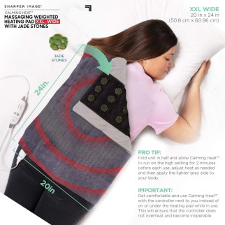 Масажна релаксуюча нагрівальна накидка 3 режими нагріву 3 режими масажу Massaging weighted heating pad - Інтернет-магазин спільних покупок ToGether