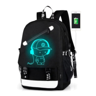 Рюкзак зі світним малюнком Music з USB - Інтернет-магазин спільних покупок ToGether