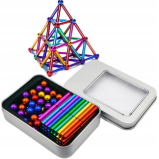 Магнітний конструктор-головоломка 36 паличок та 26 кульок Різнобарвний Розвиваюча іграшка-головоломка - Інтернет-магазин спільних покупок ToGether