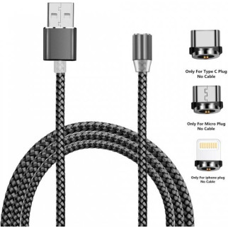Магнітний кабель 3 в 1 micro USB Lightning USB Type-C для зарядки телефонів планшетів - Інтернет-магазин спільних покупок ToGether