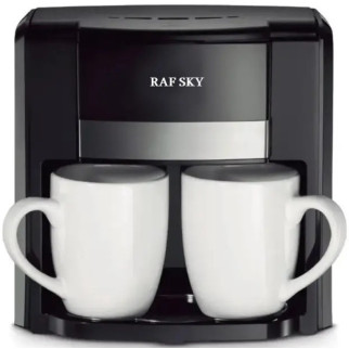 Кофеварка Електрична кавоварка на дві чашки Raf Sky RS7320 - Інтернет-магазин спільних покупок ToGether