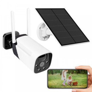 Камера відеоспостереження IP Wi-Fi камера із віддаленим доступом вулична із сонячною панеллю CB11 2.0 Мп - Інтернет-магазин спільних покупок ToGether
