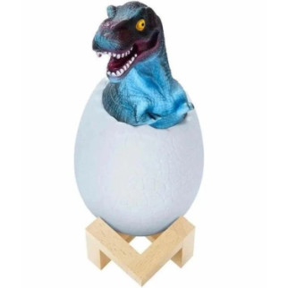 Лампа нічник Настільна акумуляторна LED-лампа "Динозаврик у яйці" з пультом Нічник RGB 3D Dinosaur - Інтернет-магазин спільних покупок ToGether