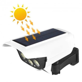 Вуличний ліхтар на сонячній панелі з датчиком руху у формі камери з пультом керування Solar Light BL 2178 - Інтернет-магазин спільних покупок ToGether
