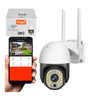 Камера відеоспостереження поворотна день/ніч з татчиком руху IP Wi-Fi камера C18 3MPX TUYA APP - Інтернет-магазин спільних покупок ToGether