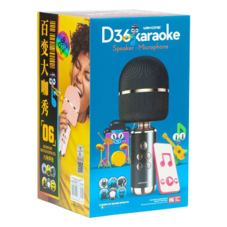 Мікрофон - колонка Wecome D36, мікрофон для караоке - 6 ефектів, 1800 mAh,  AUX, micro-USB, - Інтернет-магазин спільних покупок ToGether