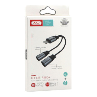 Перехідник XO NBR160A audio adaptor Lightning to double Lightning, - Інтернет-магазин спільних покупок ToGether