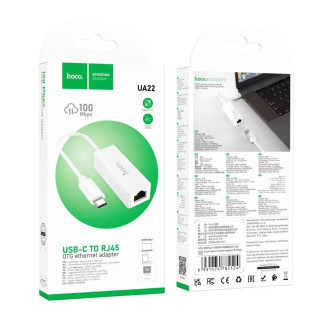 Перехідник Hoco UA22 Type C to Ethernet adapter (100 Mbps, - Інтернет-магазин спільних покупок ToGether