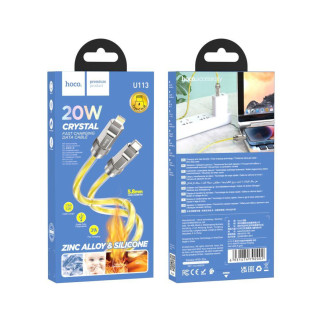 Кабель USB Hoco U113 Solid PD20W Silicone Type-C to Lightning, - Інтернет-магазин спільних покупок ToGether