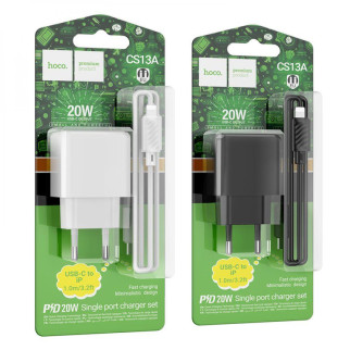 Мережевий зарядний пристрій Hoco CS13A Ocean PD20W Type C to Lightning, зарядка для iPhone та iPad, - Інтернет-магазин спільних покупок ToGether