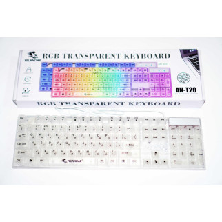 Клавіатура з RGB підсвіткою USB проводна Yelandar AN-T20 - Інтернет-магазин спільних покупок ToGether