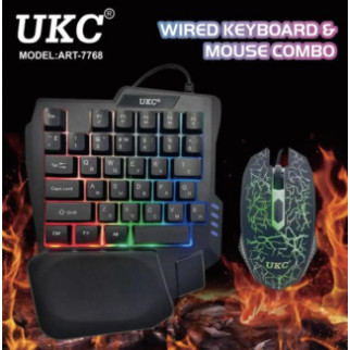 Ігрова клавіатура та мишка з підсвіткою RGB 35 клавіш UKC 7768 - Інтернет-магазин спільних покупок ToGether
