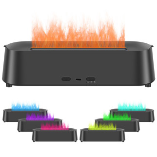 Зволожувач повітря з RGB підсвіткою з ефектом полум'я Flame Diffuser Humidifier - Інтернет-магазин спільних покупок ToGether
