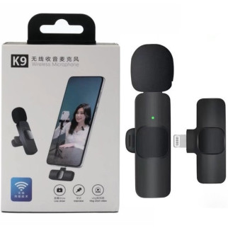 Мікрофон для блогерів Бездротовий петличний мікрофон для айфон K9 Lightning - Інтернет-магазин спільних покупок ToGether
