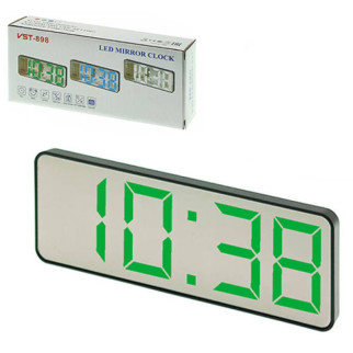 Годинник мережевий VST-898-4, яскраво-зелені цифри, температура, USB - Інтернет-магазин спільних покупок ToGether