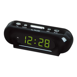 Годинник-будильник мережевий VST-716-2 зелені цифри, 220V - Інтернет-магазин спільних покупок ToGether