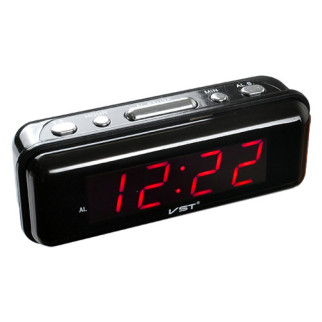Годинник-будильник мережевий VST-738-1 червоні цифри, 220V - Інтернет-магазин спільних покупок ToGether