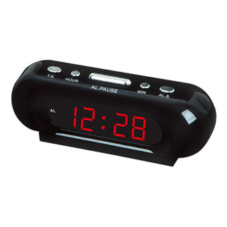 Годинник мережевий VST-716-1 з будильником, червоні цифри, 220V - Інтернет-магазин спільних покупок ToGether